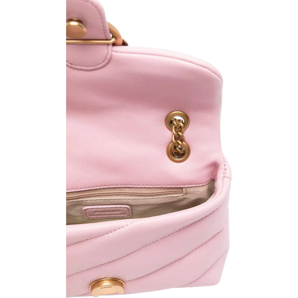 Borse a spalla Donna Pinko - Love Baby Puff C Sheep Nappa - Rosa