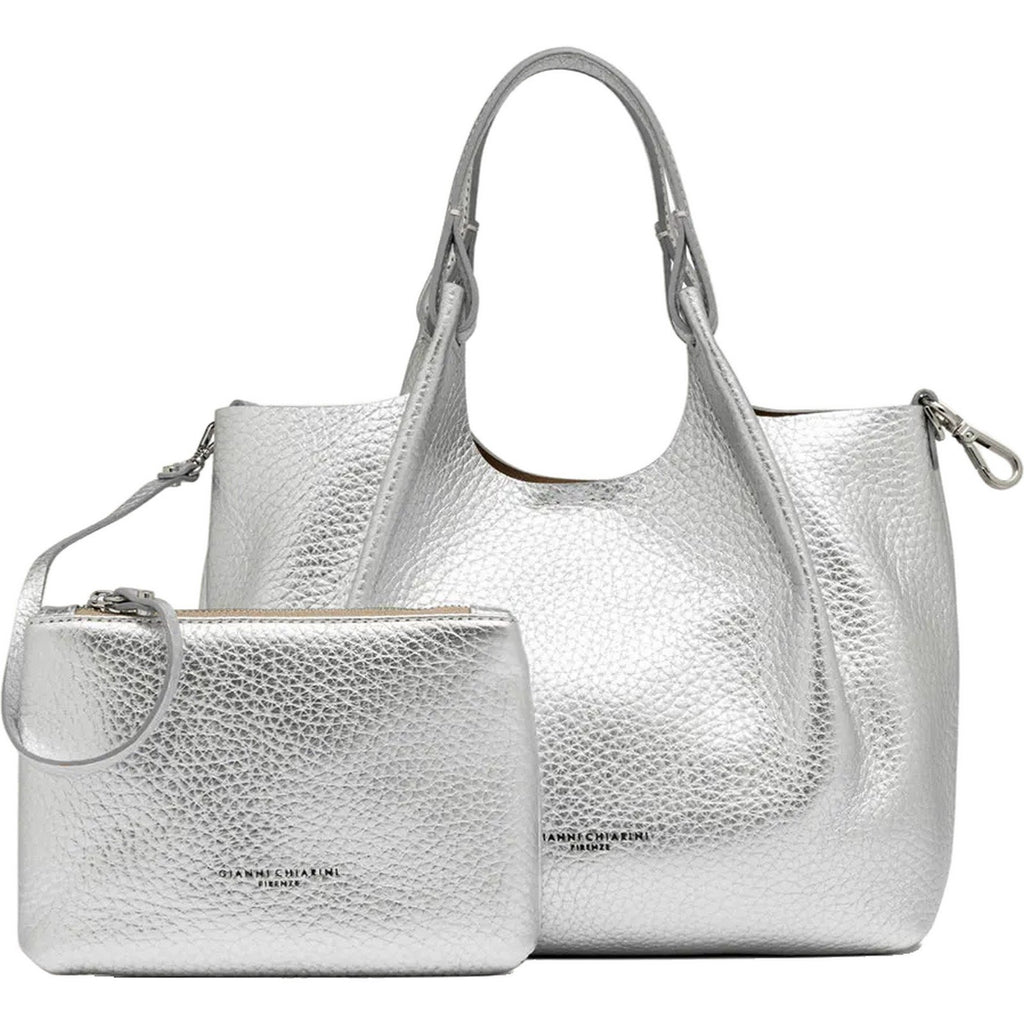Borse a spalla Donna Gianni Chiarini - Borsa pelle - Grigio