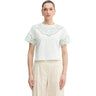 T-shirt Donna Twinset - T-Shirt In Jersey M/C Con Ricamo - Celeste