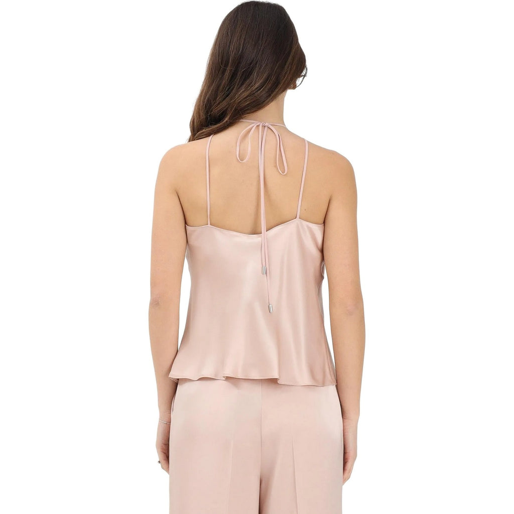 Canotte e top Donna Pinko - Carota Top Satin - Rosa-Gianni Foti
