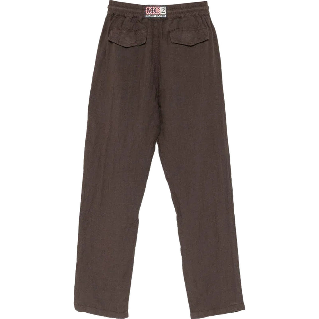 Pantaloni Uomo Mc2 Saint Barth - Pant With Colisse - Marrone
