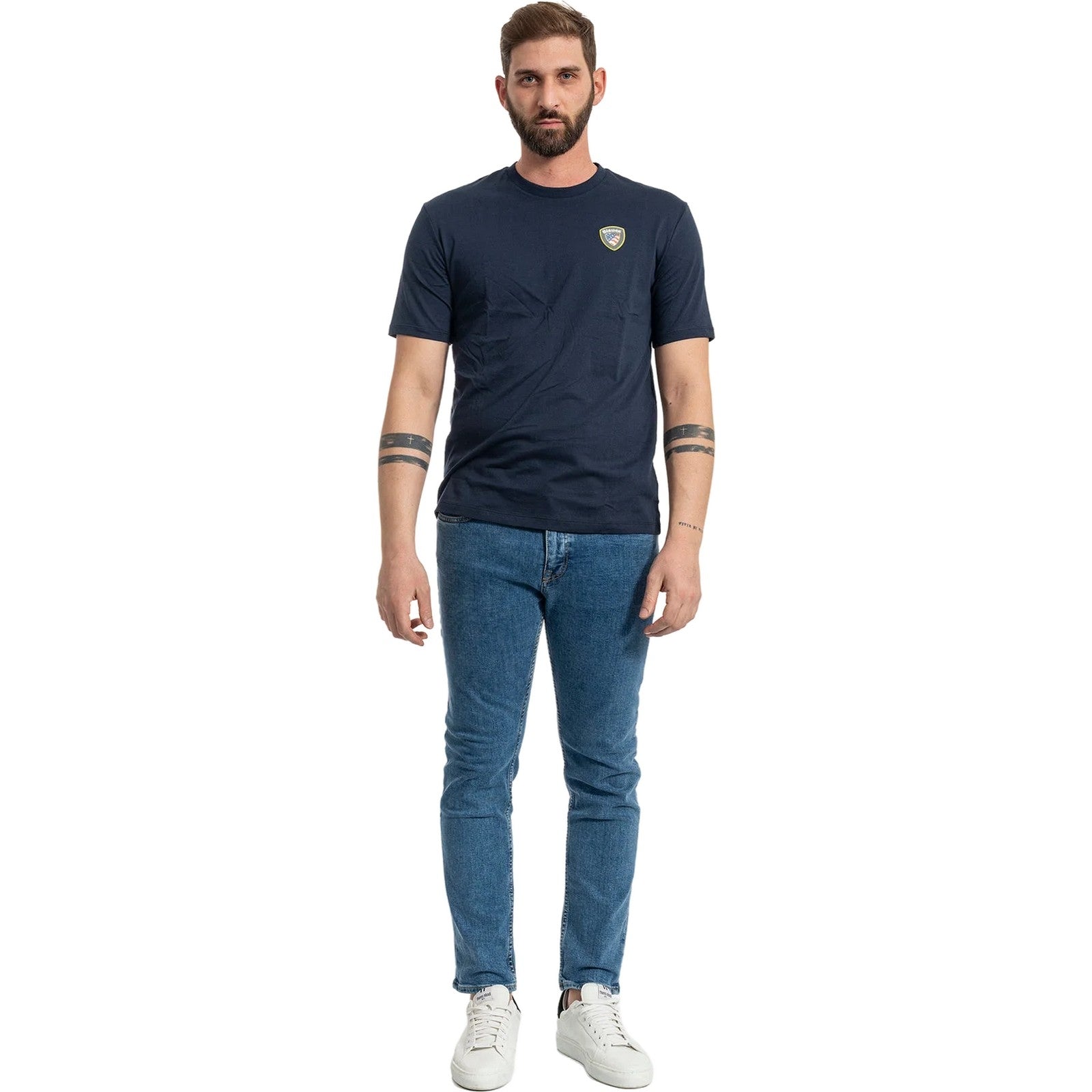 T-shirt Uomo Blauer - Faxon - Blu