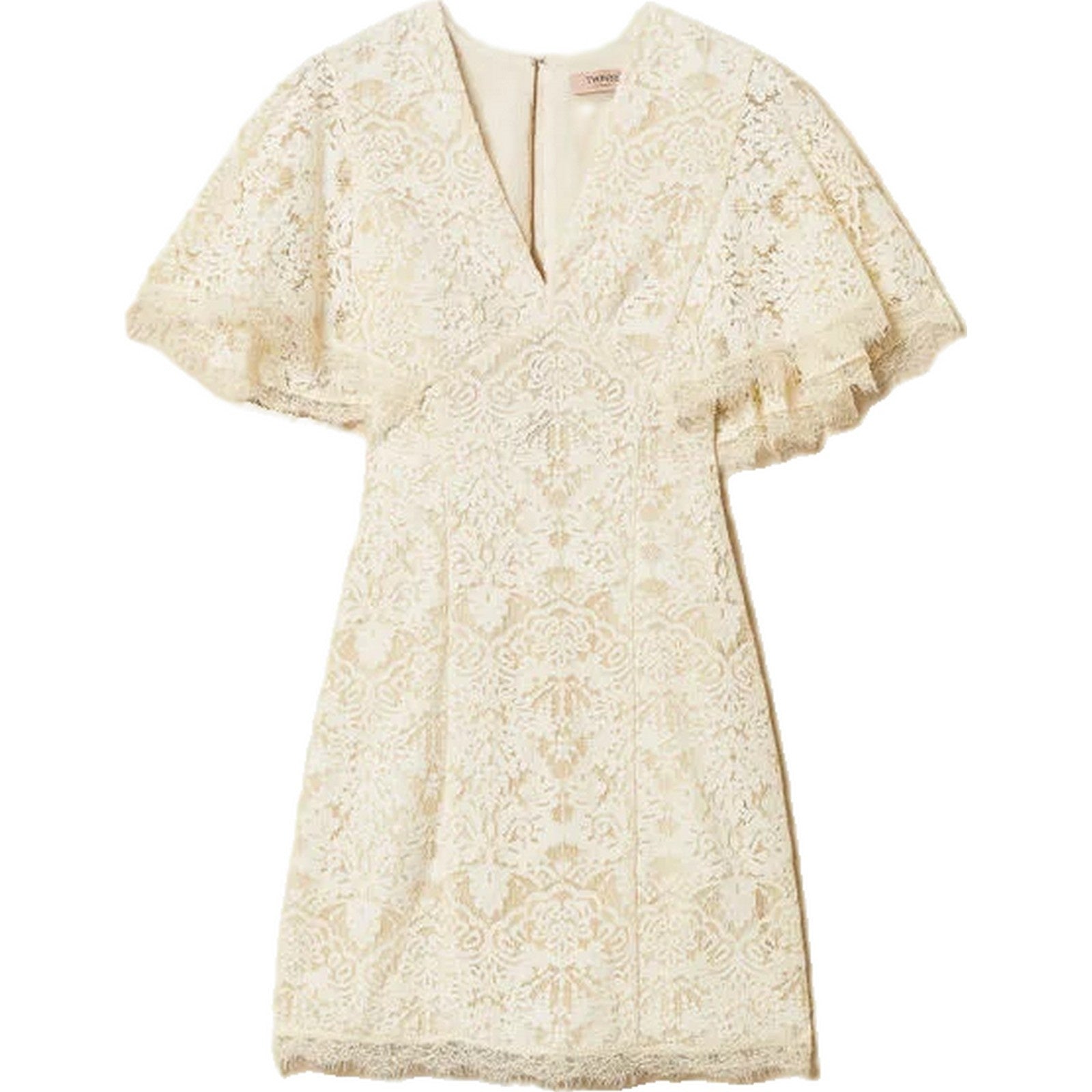 Vestiti da sera e cerimonia Donna Twinset - Abito Corto In Pizzo - Bianco di Twinset su Gianni Foti