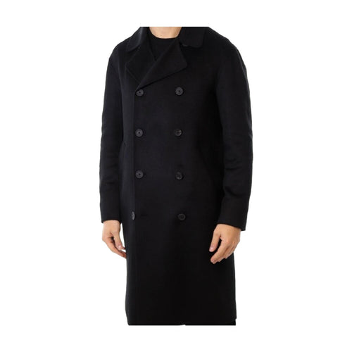 Cappotti Uomo Daniele Alessandrini - Cappotto Doppiopetto DA127K001-WO0149 - Nero
