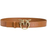 Cinture Donna Pinko - Love Berry H2 Belt Vitello Set - Marrone