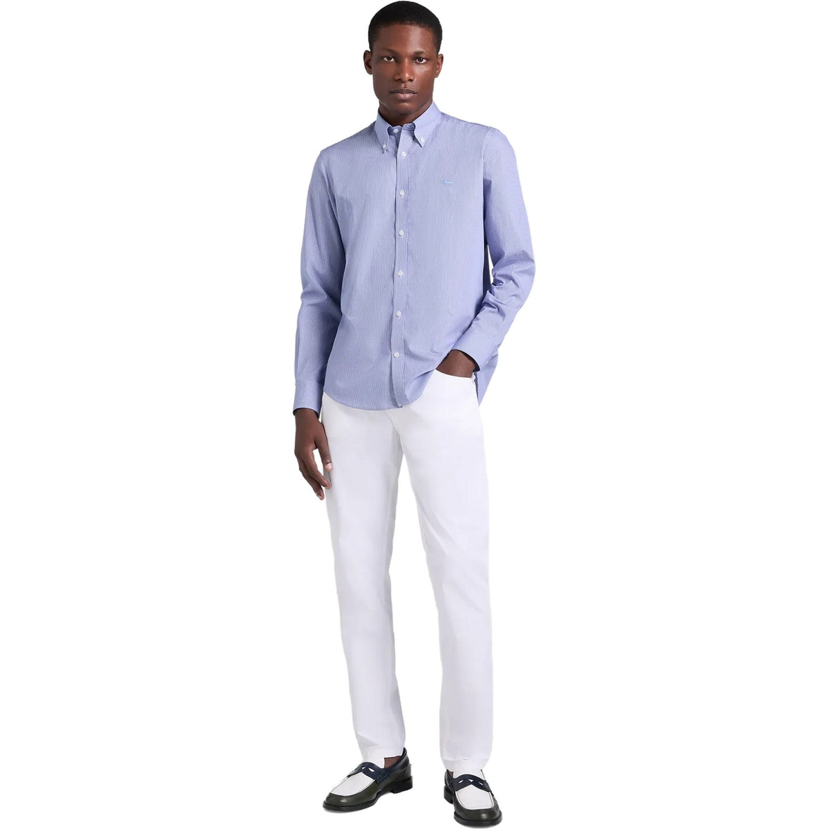 Camicie casual Uomo Harmont & Blaine - Camicia - Blu-Gianni Foti