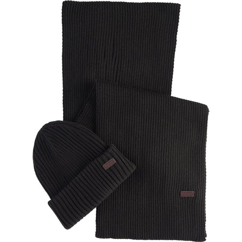 Set di capi coordinati Uomo Barbour - Crimdon Beanie & Scarf - Nero