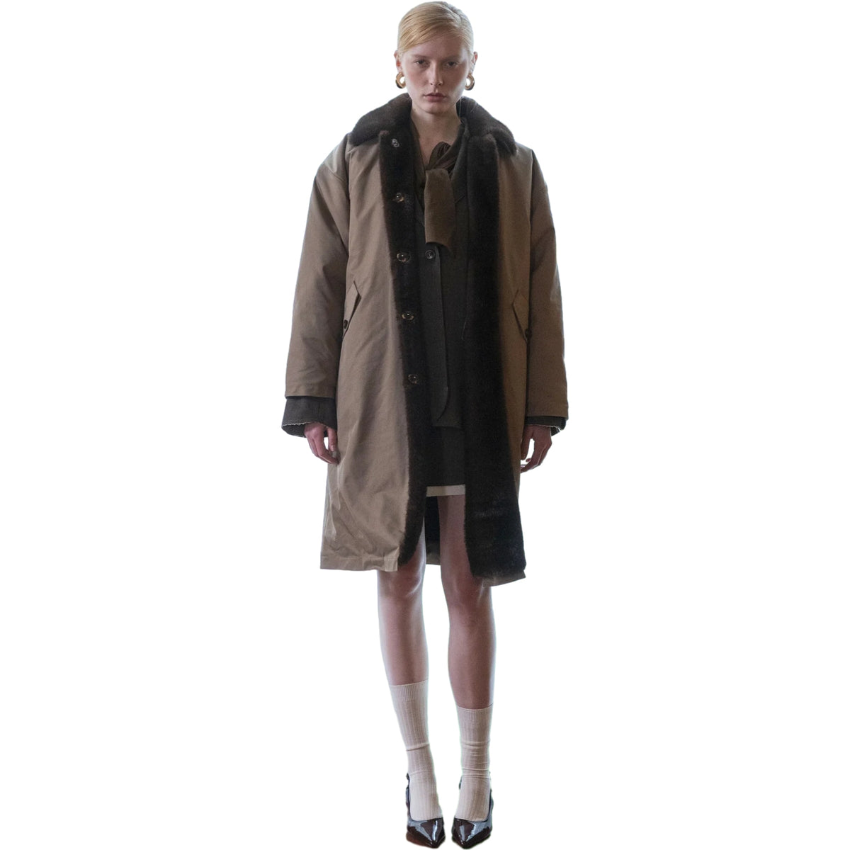 Cappotti Donna Eleh - Cappotto EFW260011 - Beige
