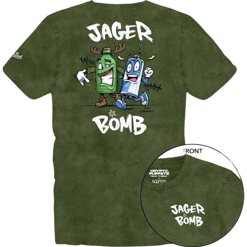 T-shirt Uomo Mc2 Saint Barth - Printed Tshirt Fade Dyed - Verde