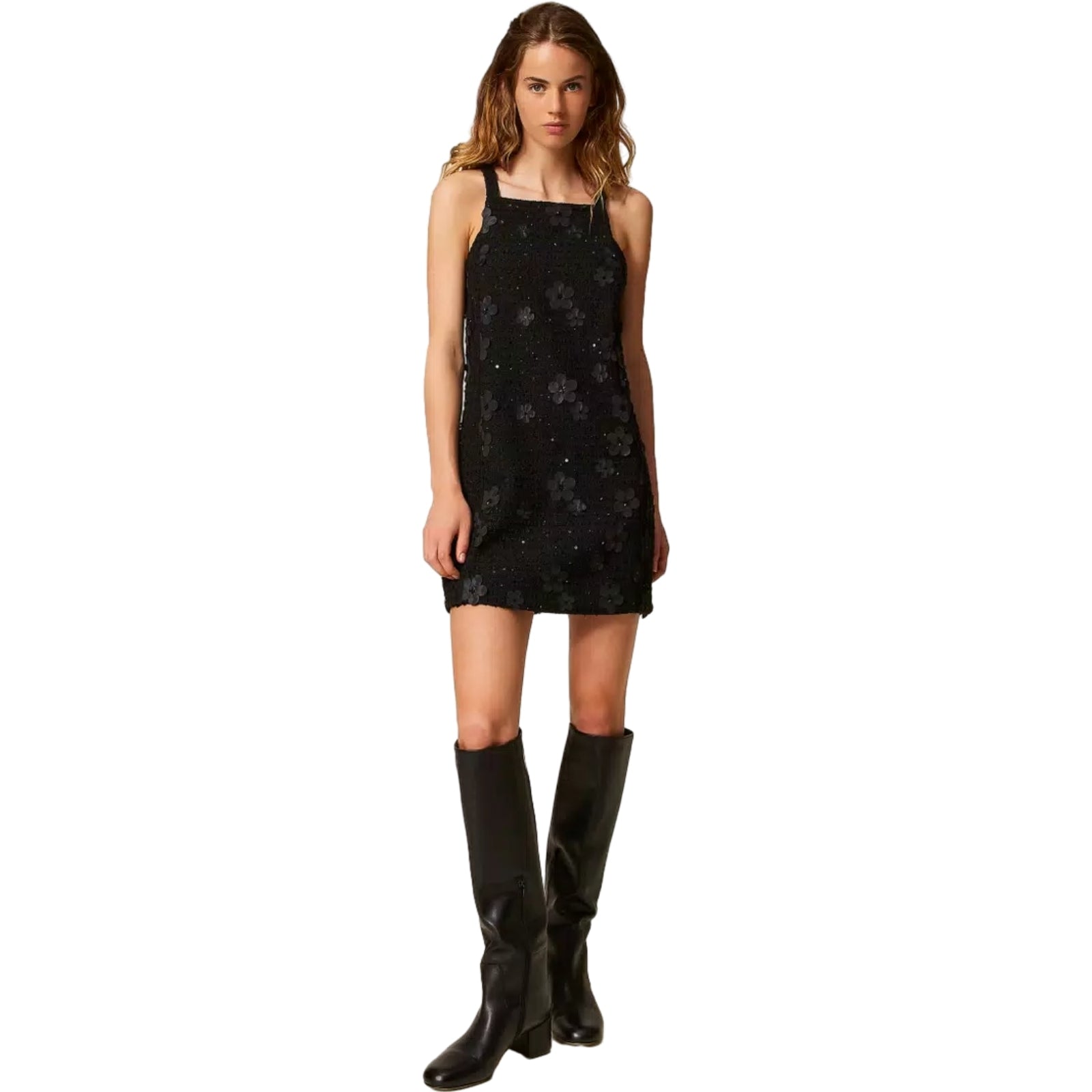 Vestiti casual Donna Twinset - Mini Abito Dritto Corto - Nero