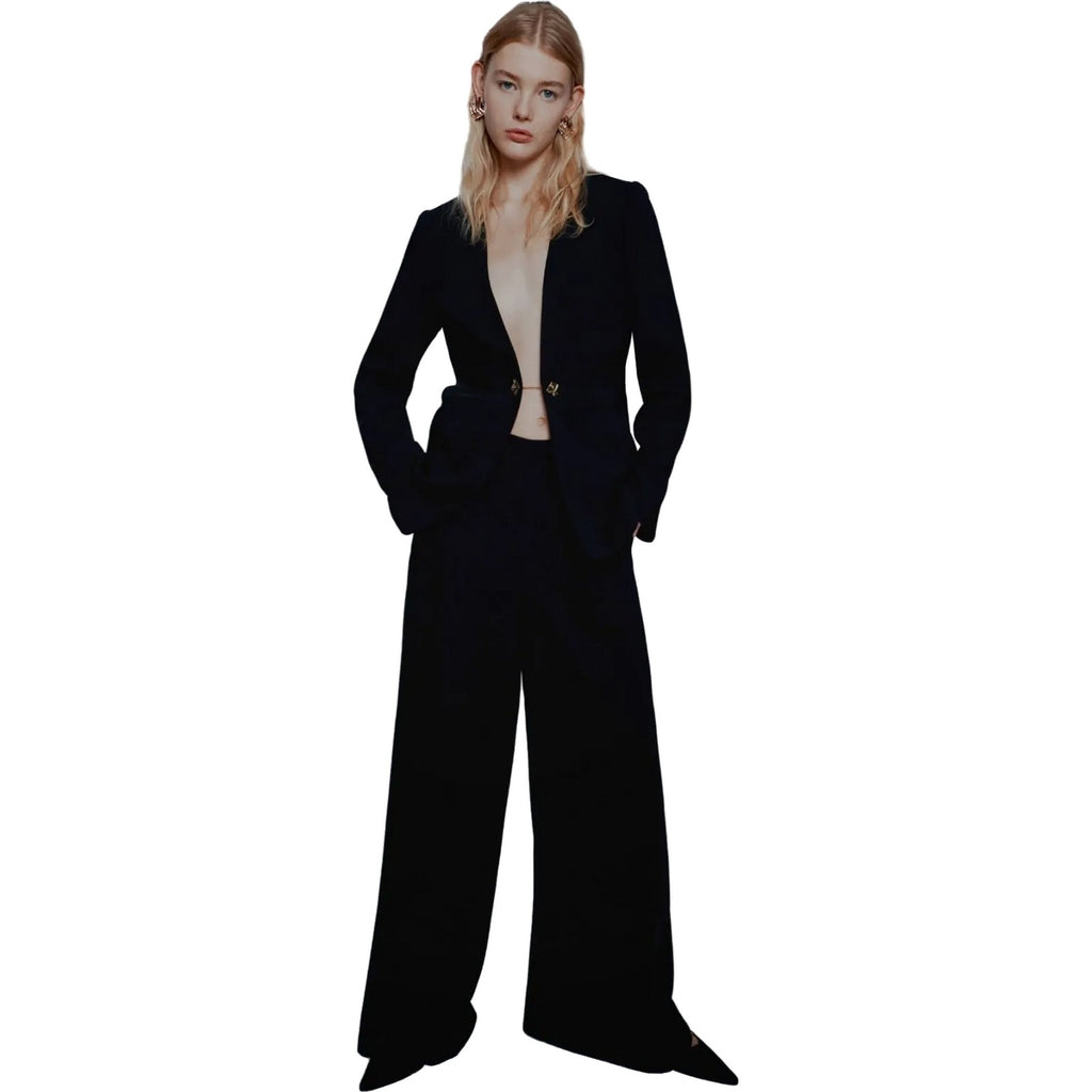 Pantaloni Donna Emme - Pantalone lungo - Nero-Gianni Foti