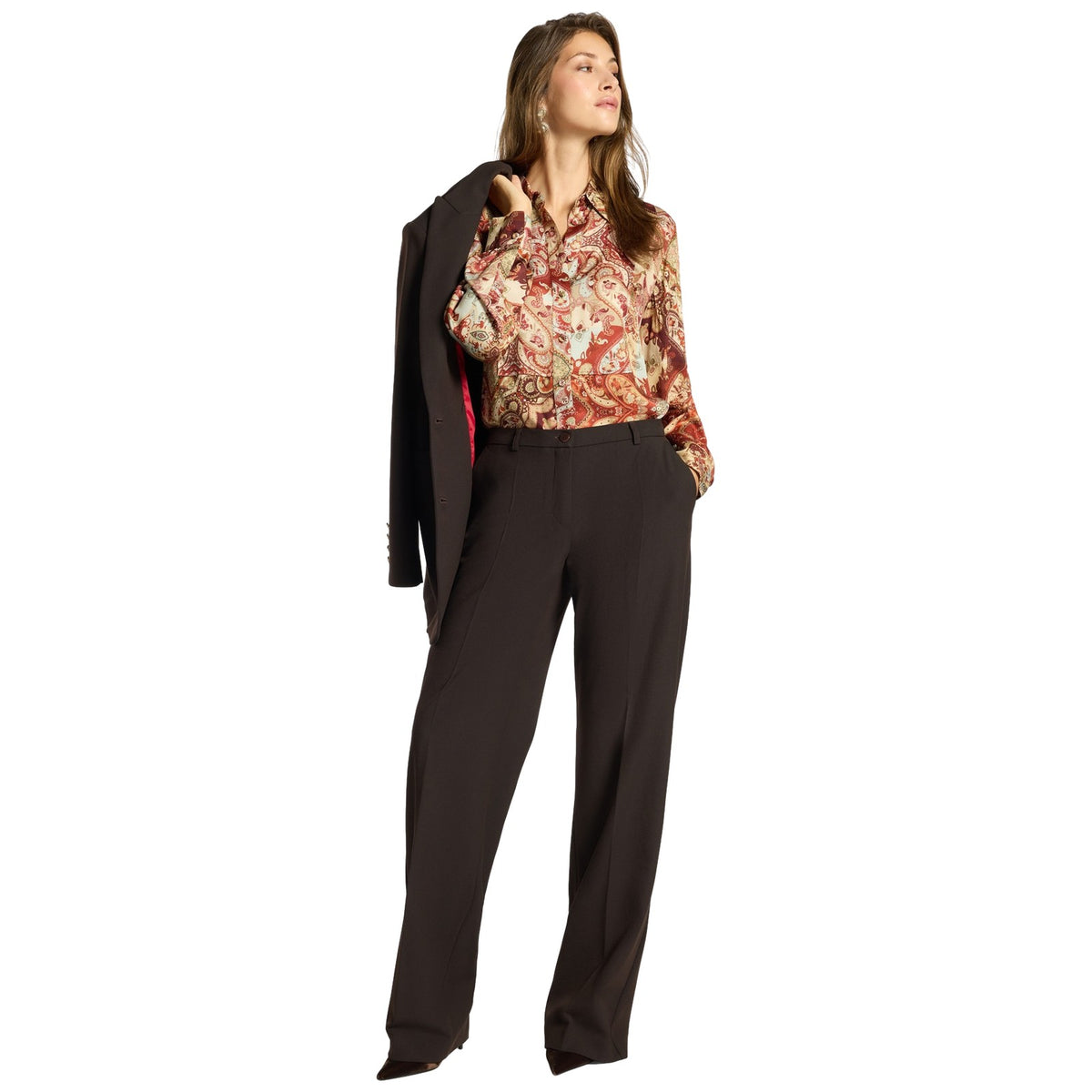 Pantaloni Donna Elena Mirò - Pantalone P079P0 - Corteccia