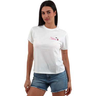 T-shirt Donna Mc2 Saint Barth - Cotton Crew Neck T-Shirt - Bianco