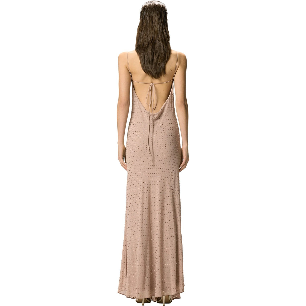 Vestiti da sera e cerimonia Donna Pinko - Farro Abito Georgette Full Str - Rosa