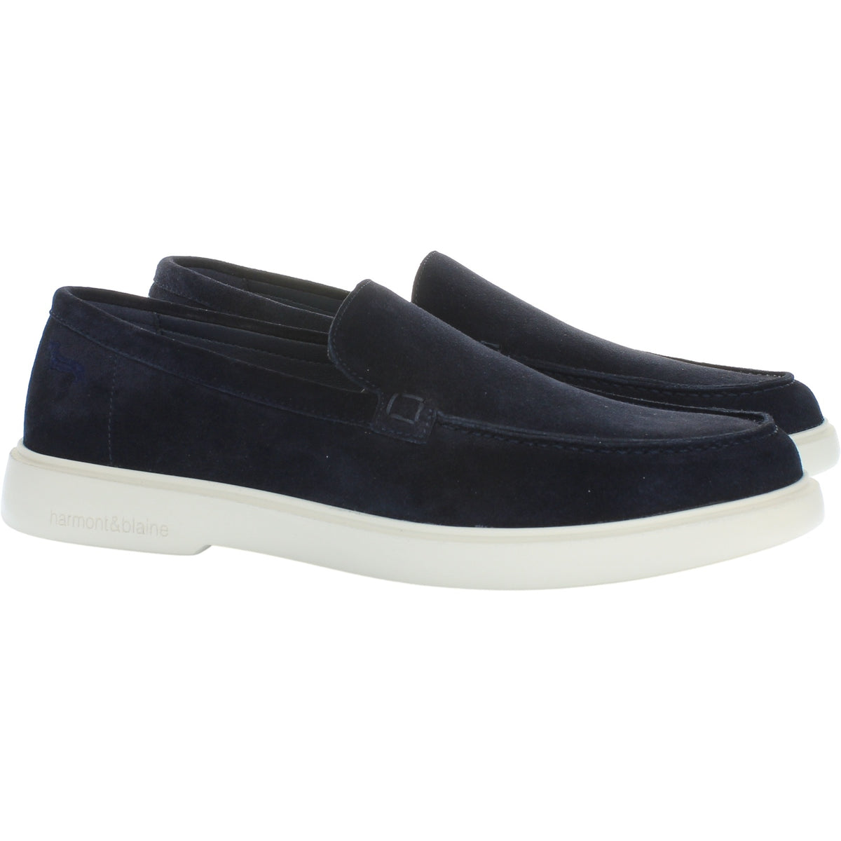 Mocassini Uomo Harmont & Blaine - Scarpa Uomo Camoscio - Blu