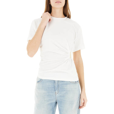 Maglie Donna Pinko - Mary Maglia Jersey Cotone Stre - Bianco