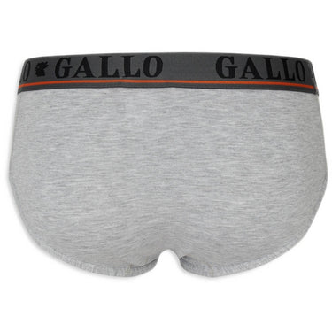 Slip Uomo Gallo - U Slip Basico Co/Pl Grigio Mel.+Elx - Grigio di Gallo su Gianni Foti