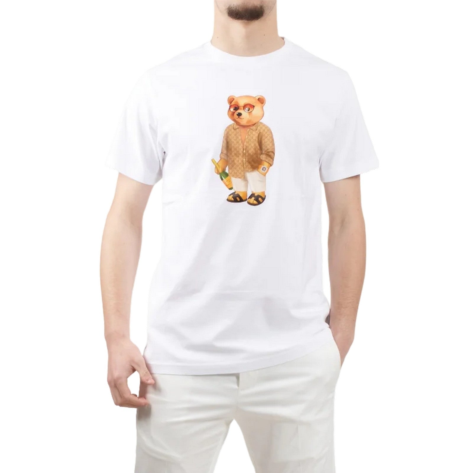T-shirt Uomo Baron Filou - Filou 118 T-Shirt Backprint Box - Bianco