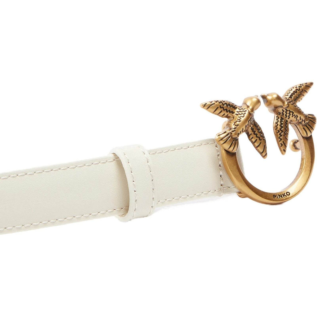 Cinture Donna Pinko - Love Berry H2 Belt Vitello Set - Bianco