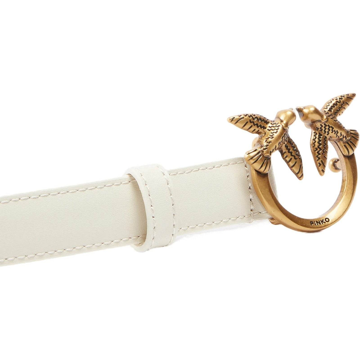 Cinture Donna Pinko - Love Berry H2 Belt Vitello Set - Bianco