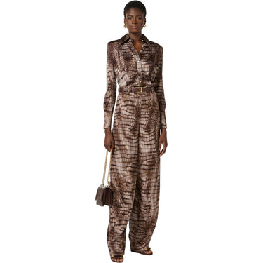 Pantaloni Donna Elisabetta Franchi - Pantalone - Marrone