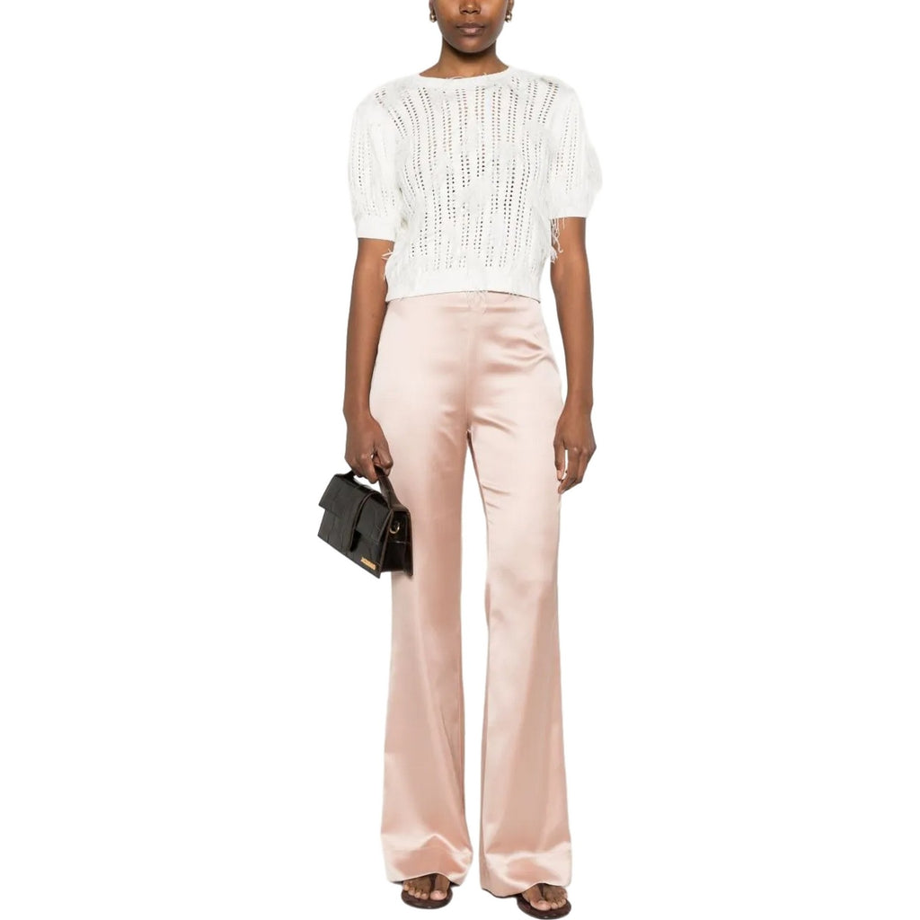 Pantaloni Donna Pinko - Pinolo Pantalone Satin - Rosa-Gianni Foti
