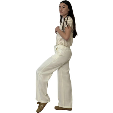 Pantaloni Donna Emme - Pantalone - Bianco-Gianni Foti