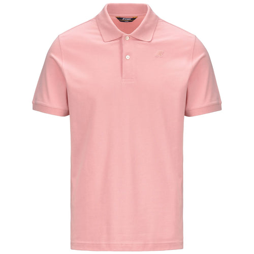 Męska koszulka polo K-Way – Amedee – Różowa