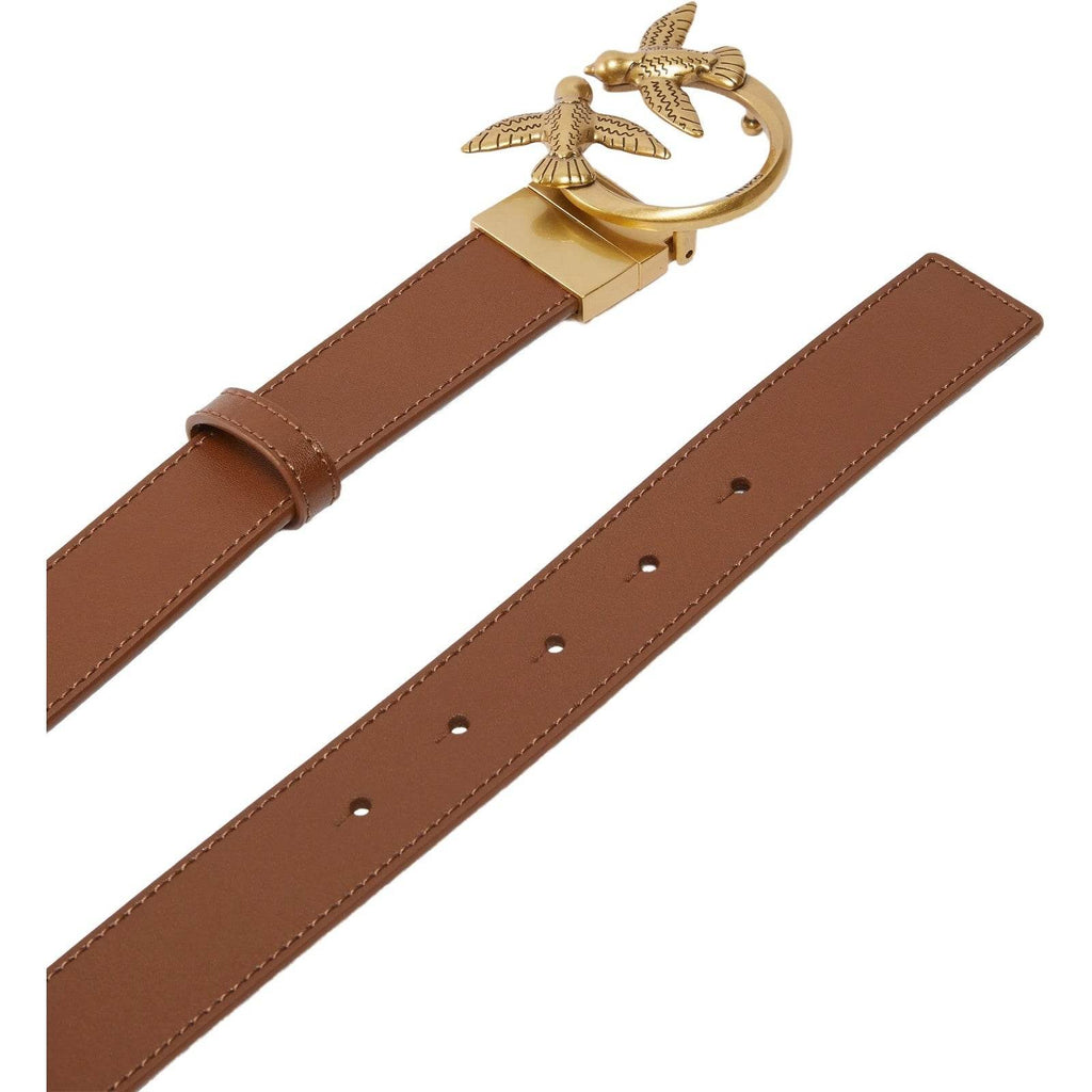 Cinture Donna Pinko - Love Berry H3 Belt Vit.seta Mo - Marrone