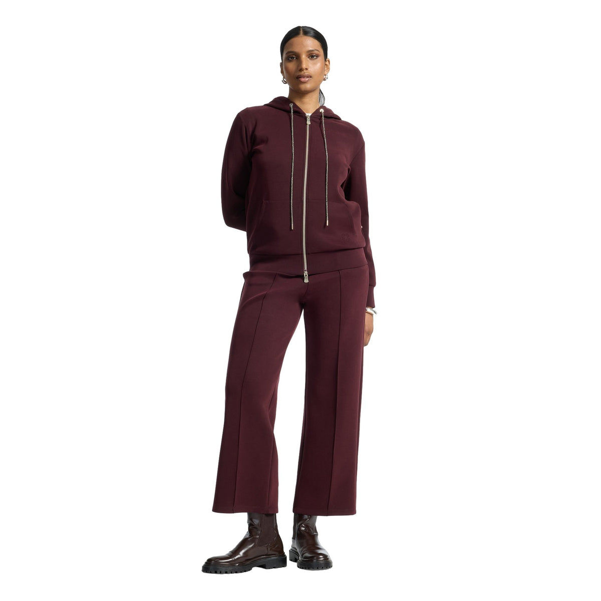 Felpe senza cappuccio Donna Elena Mirò - Felpa G808Z0 - Bordeaux