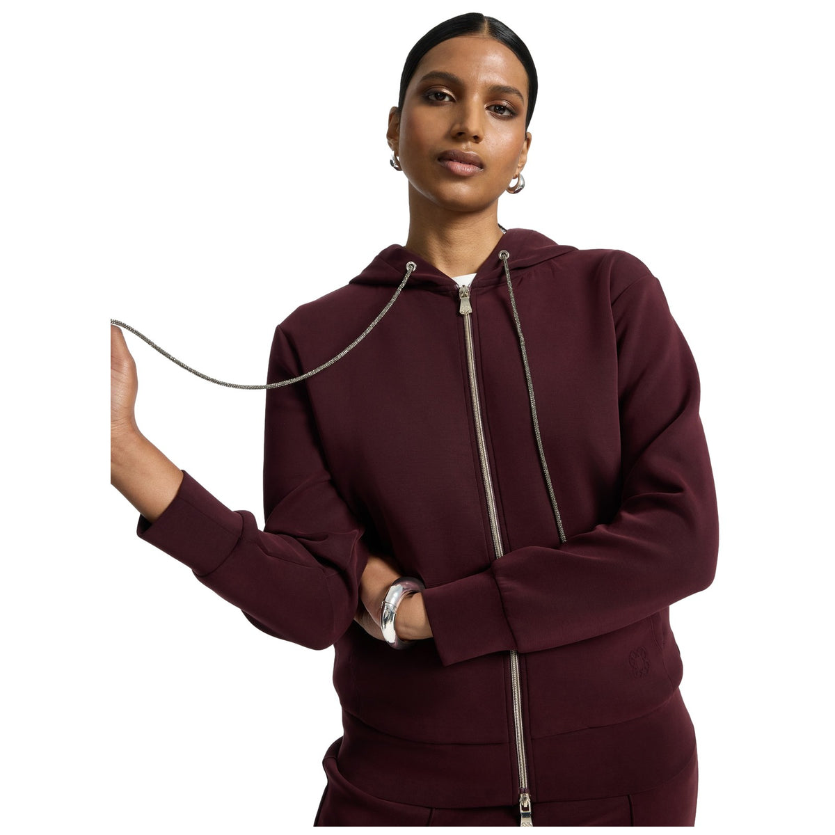 Felpe senza cappuccio Donna Elena Mirò - Felpa G808Z0 - Bordeaux