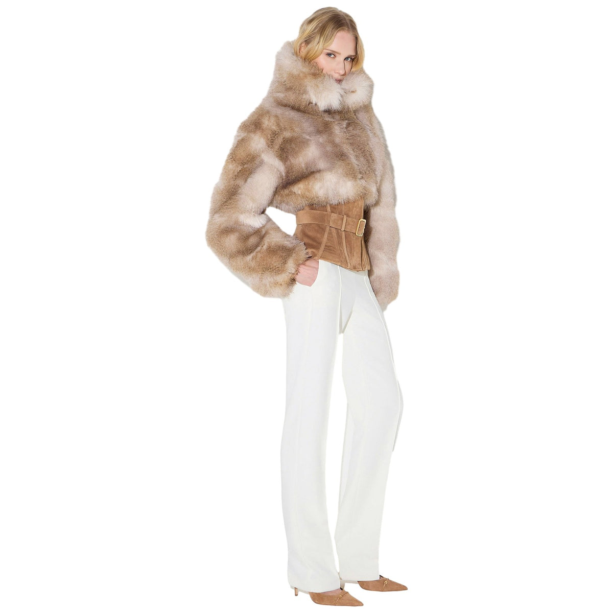 Giubbotti Donna Elisabetta Franchi - Giubbotto GB02A66E2 - Cammello