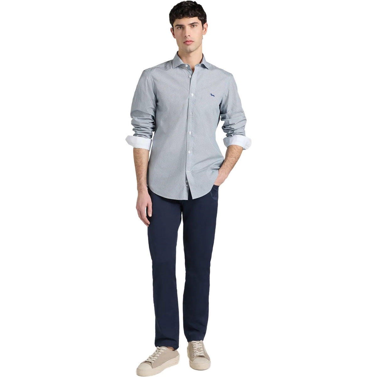 Camicie casual Uomo Harmont & Blaine - Camicia - Blu-Gianni Foti