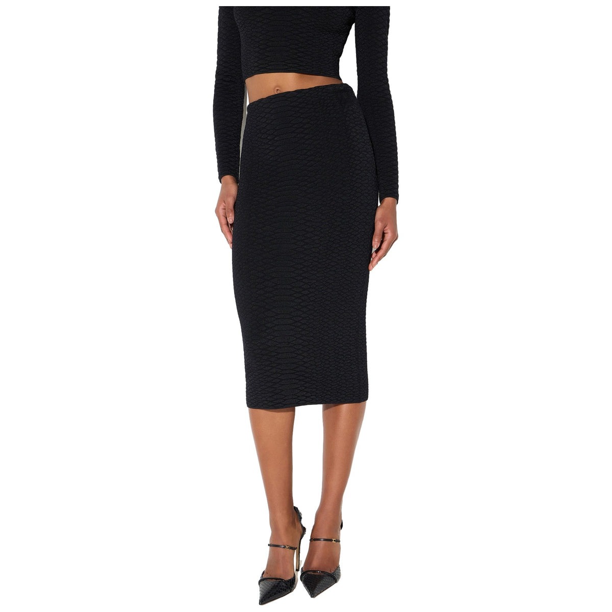 Gonne casual Donna Elisabetta Franchi - Gonna di maglia GK10S67E2 - Nero