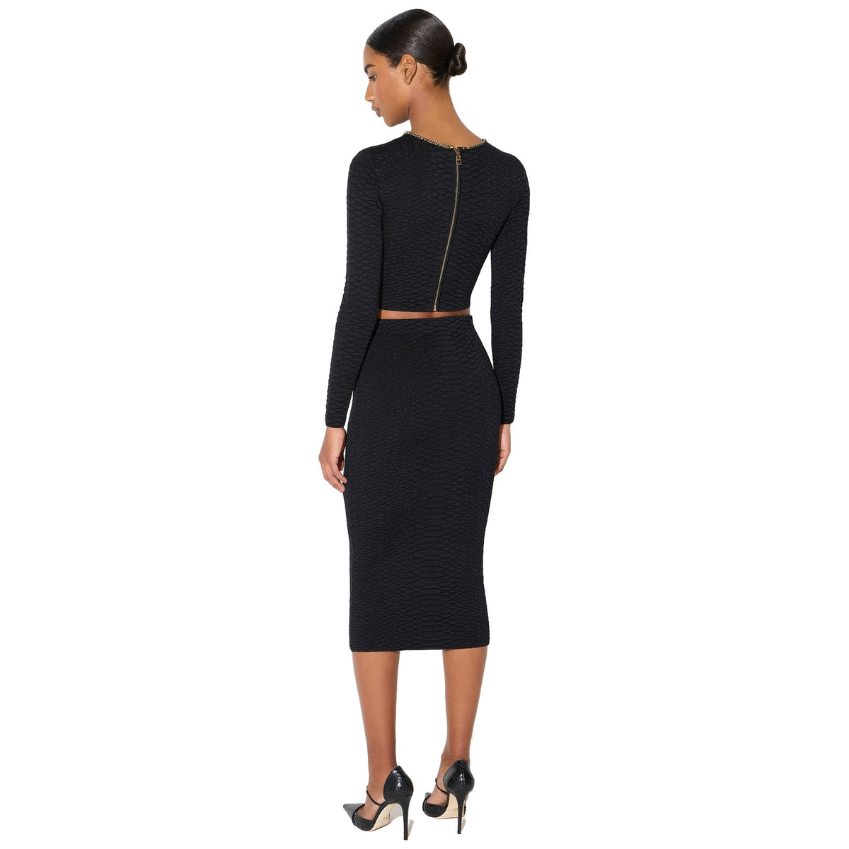 Gonne casual Donna Elisabetta Franchi - Gonna di maglia GK10S67E2 - Nero