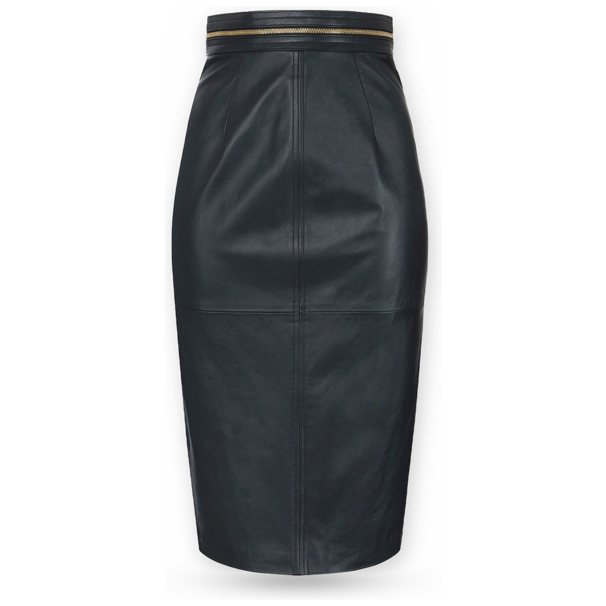 Gonne casual Donna Elisabetta Franchi - Gonna di pelle GP01Z66E2 - Nero