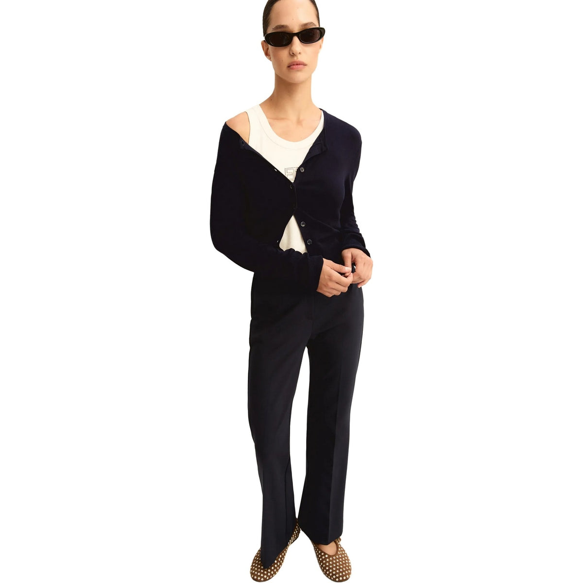 Pantaloni Donna Emme - Pantalone in jersey - Blu-Gianni Foti
