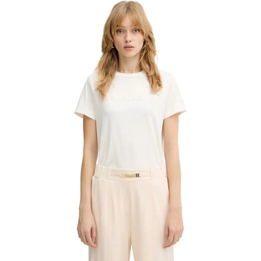 T-shirt Donna Pinko - Start T-Shirt Jersey Patch Eff - Bianco