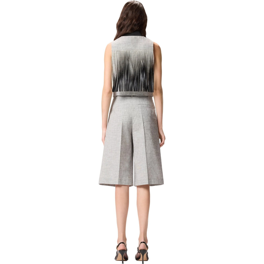 Gilet Donna Pinko - Boretto Gilet Fiammato Lino Co - Grigio