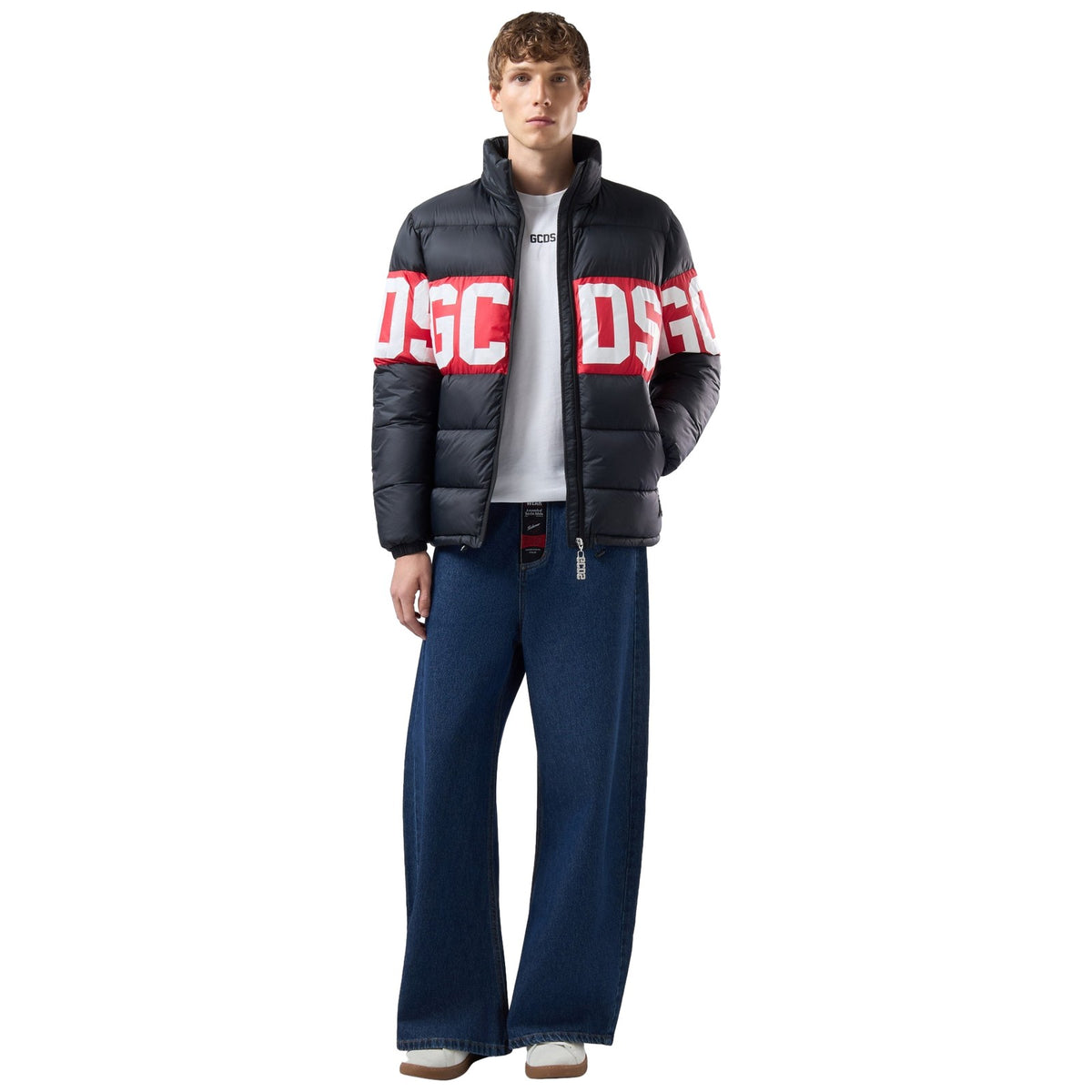 Giubbotti Uomo Gcds - Band Logo Puff Jacket - Nero