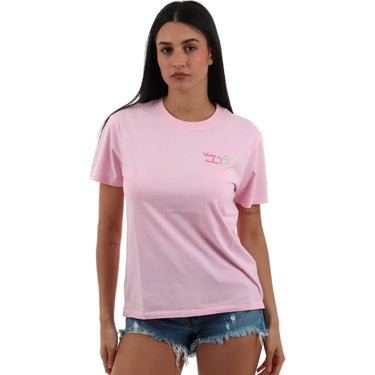 T-shirt Donna Mc2 Saint Barth - Cotton Crew Neck T-Shirt - Rosa