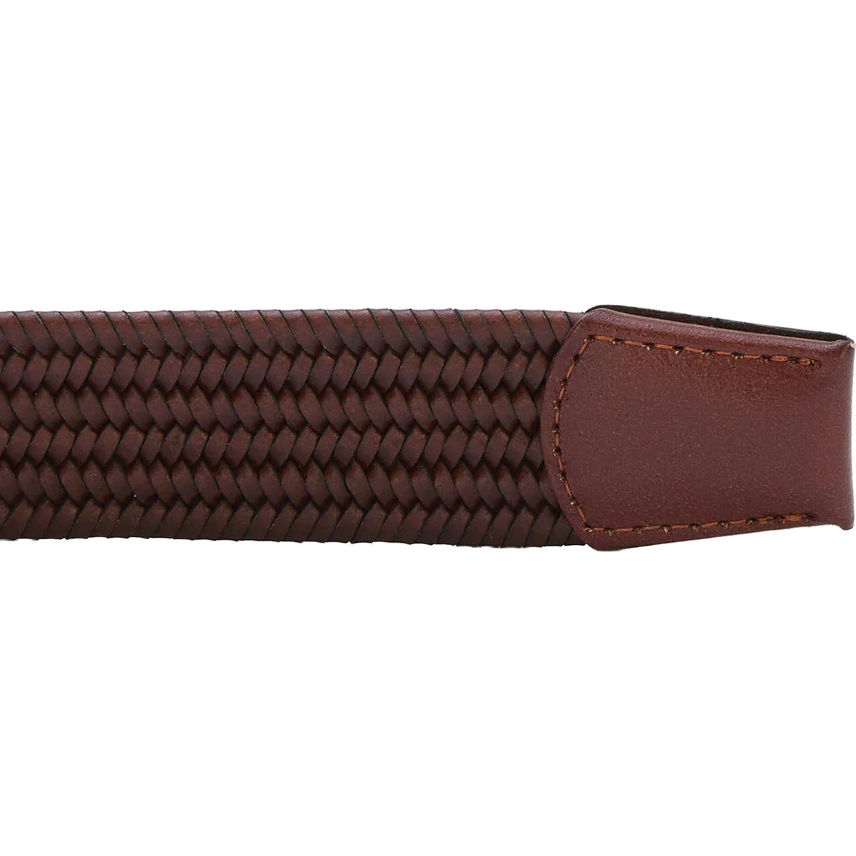 Cinture Uomo Barbour - Stretch Leather Belt - Marrone-Gianni Foti