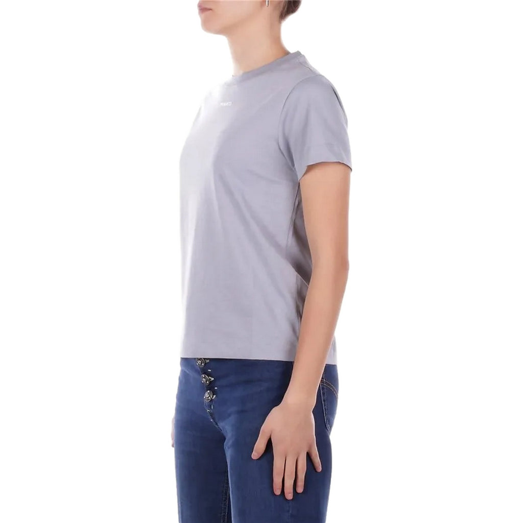T-shirt Donna Pinko - Basico T-Shirt Jersey Logo Sta - Azzurro