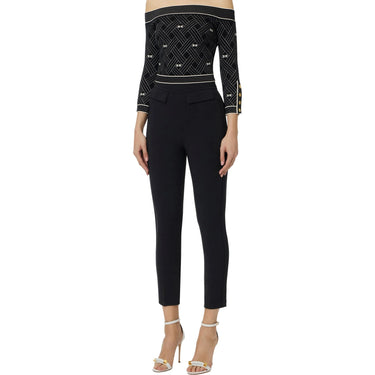 Pantaloni Donna Elisabetta Franchi - Pantalone - Nero-Gianni Foti