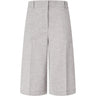 Pantaloncini Donna Pinko - Angera Bermuda Fiammato Lino C - Grigio