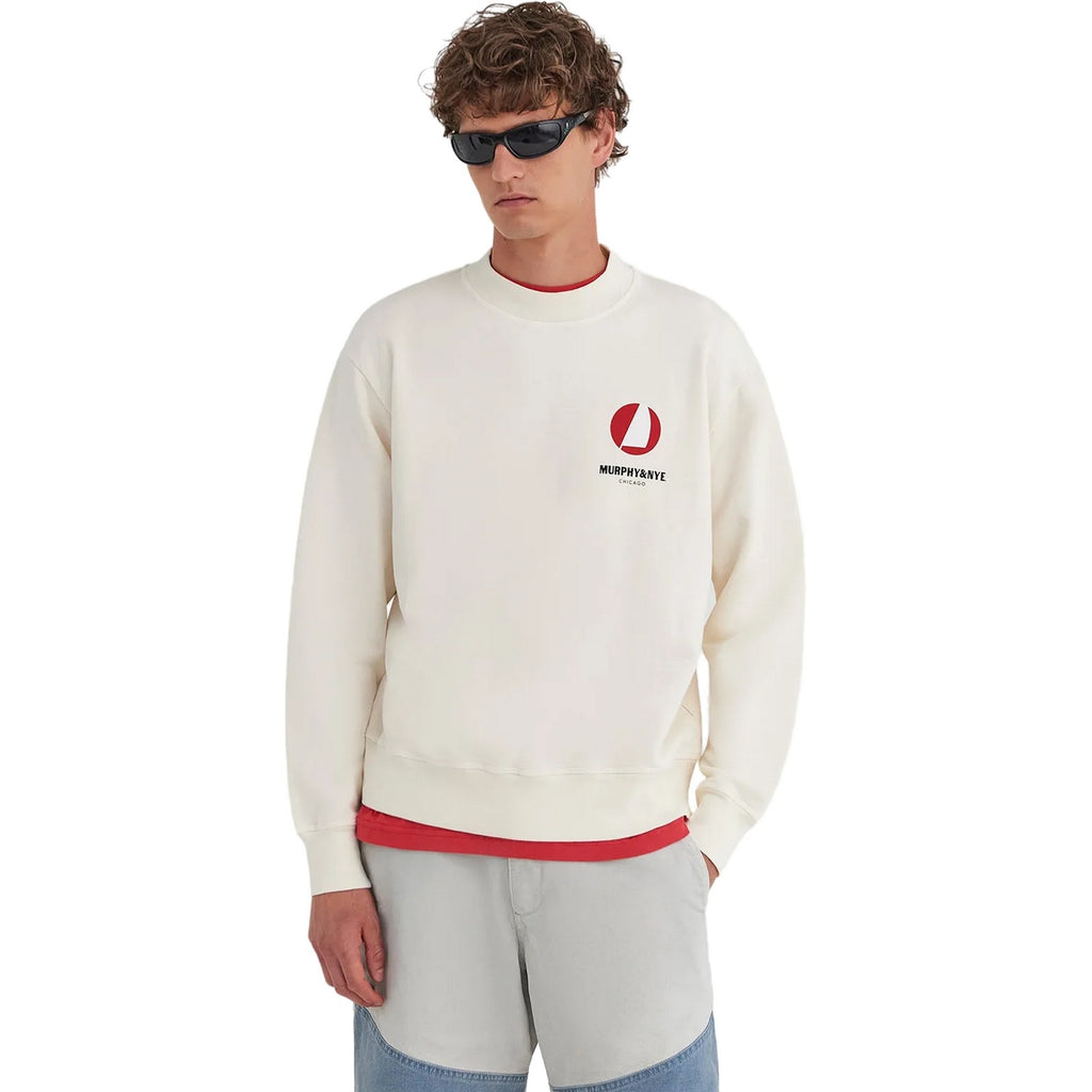 Felpe senza cappuccio Uomo Murphy&Nye - Sheave Sweatshirt - Bianco