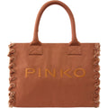 Borse a spalla Donna Pinko - Beach Shopper Canvas - Beige