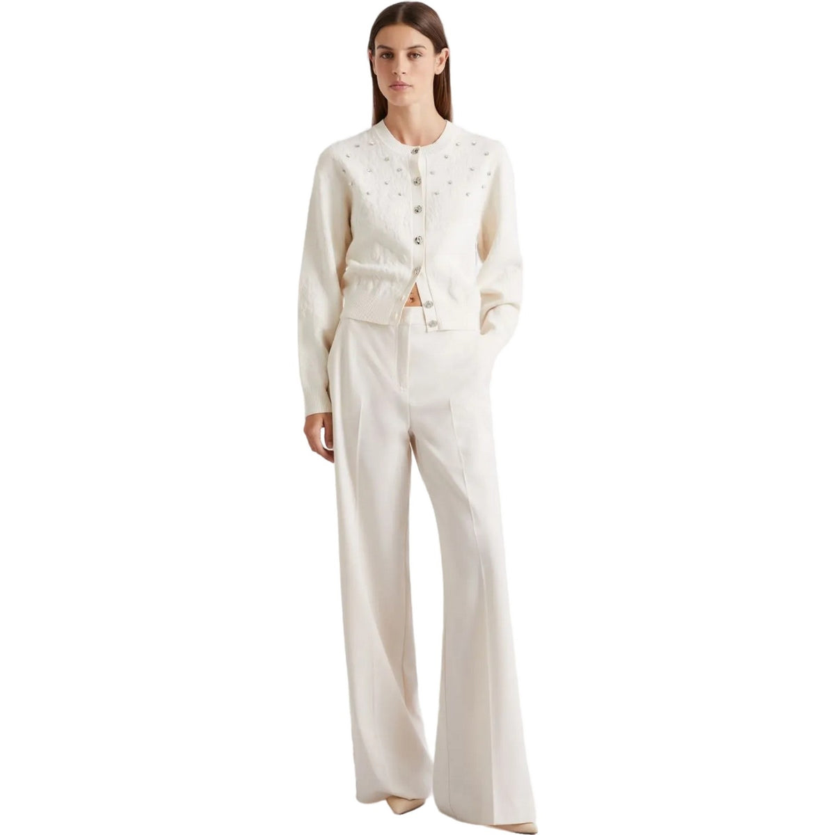Pantaloni Donna Emme - Pantalone - Bianco-Gianni Foti