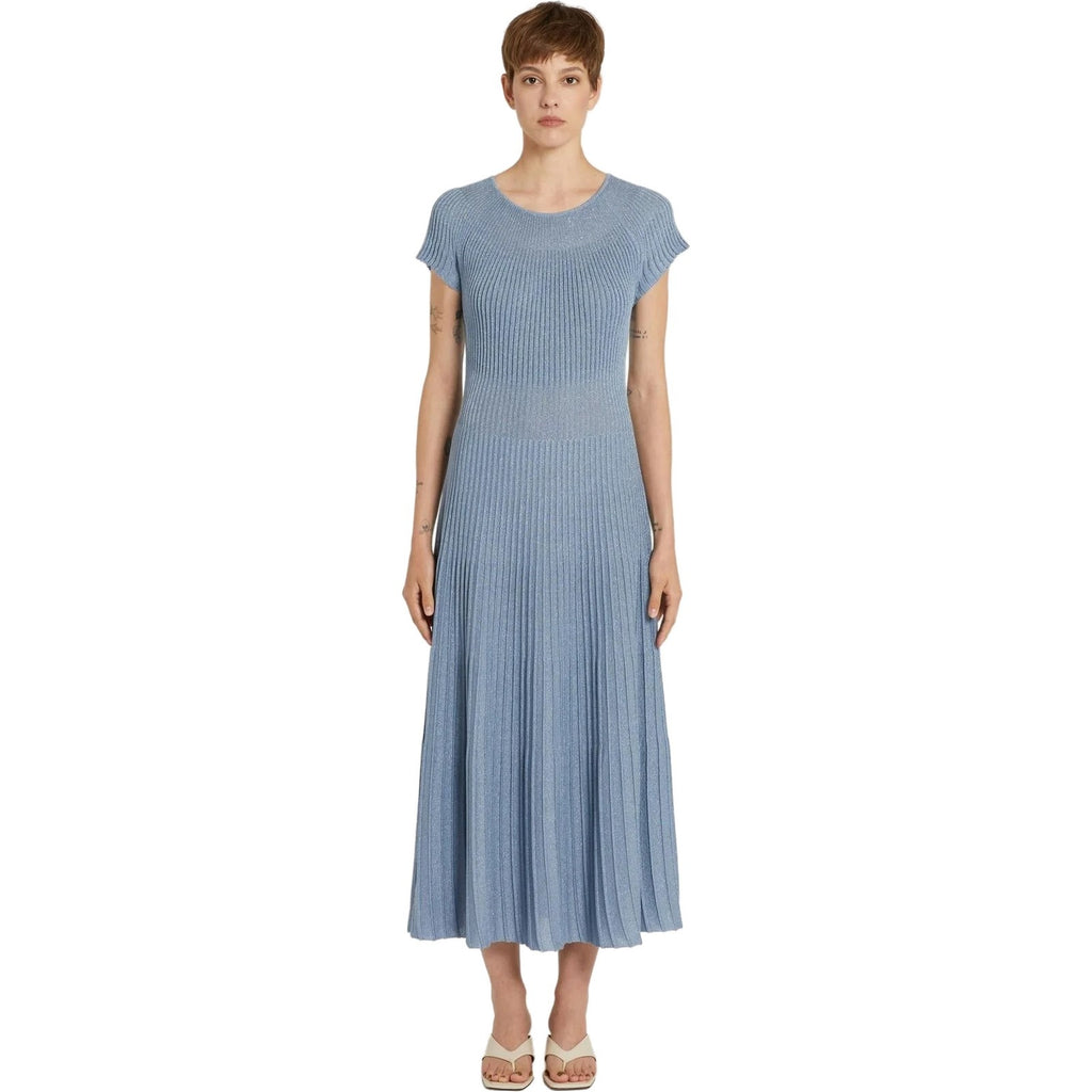 Vestiti da sera e cerimonia Donna Emme - Abito in maglia - Azzurro