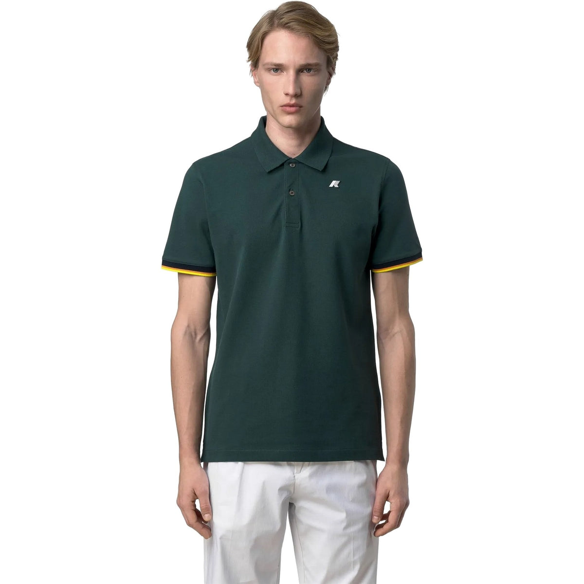 Polo Uomo K-Way - Vincent Pique - Verde-Gianni Foti